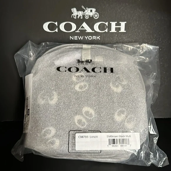 NWT Canteen Crossbody Signature Canvas Graphic Halloween Eyes Purse Bag Leather - Picture 7 of 12